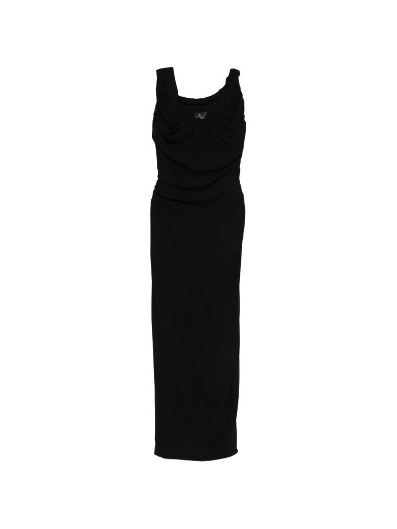 Ginnie Amber draped maxi dress 1