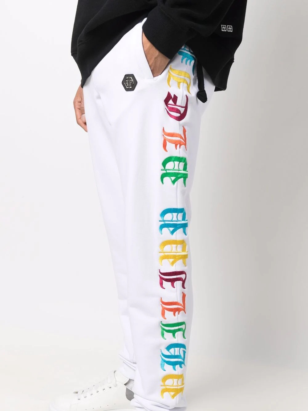 Gothic Plein logo track pants - 5