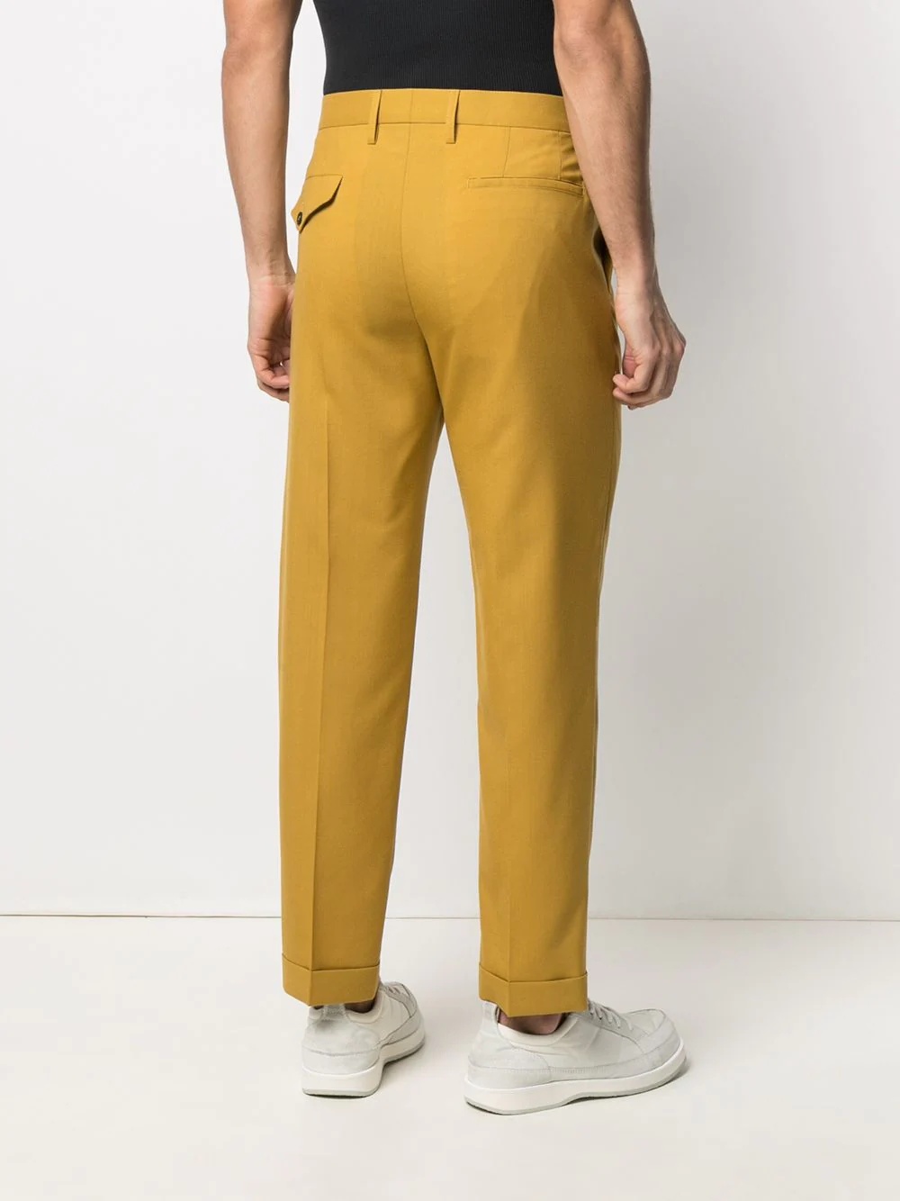 high-rise chino trousers - 4