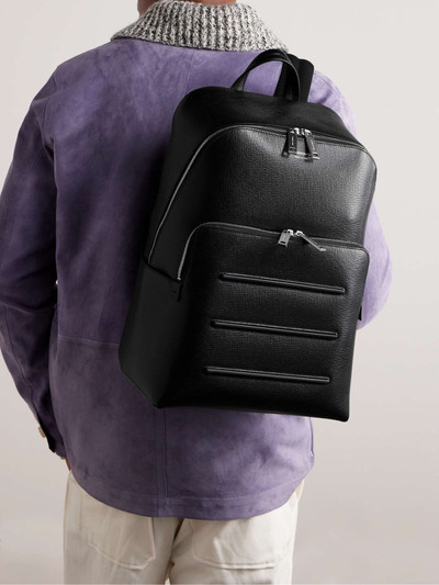 FERRAGAMO Embossed Cross-Grain Leather Backpack outlook