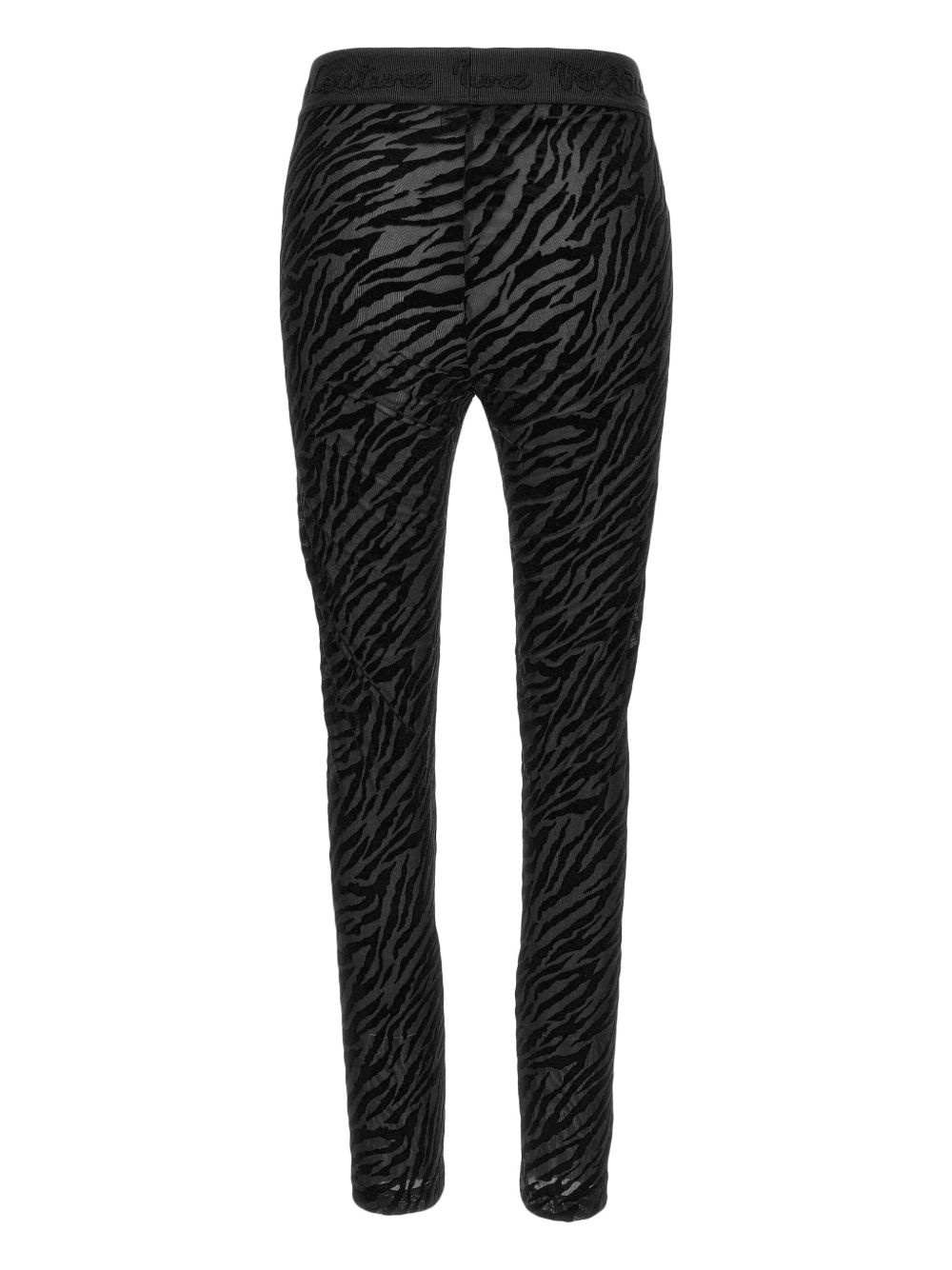 zebra-print leggings - 2