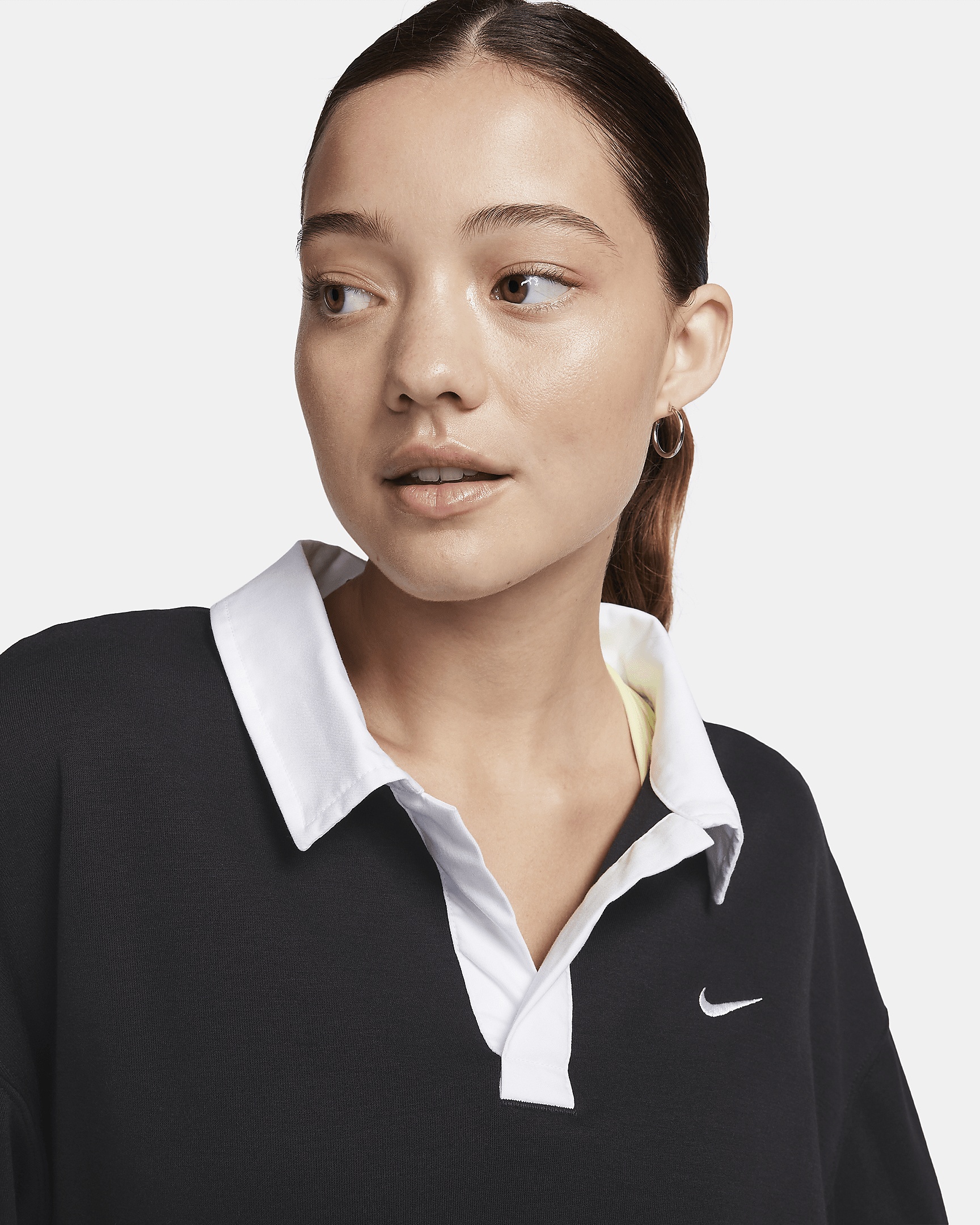 Women's Nike Sportswear Essential Oversized Long-Sleeve Polo - 3
