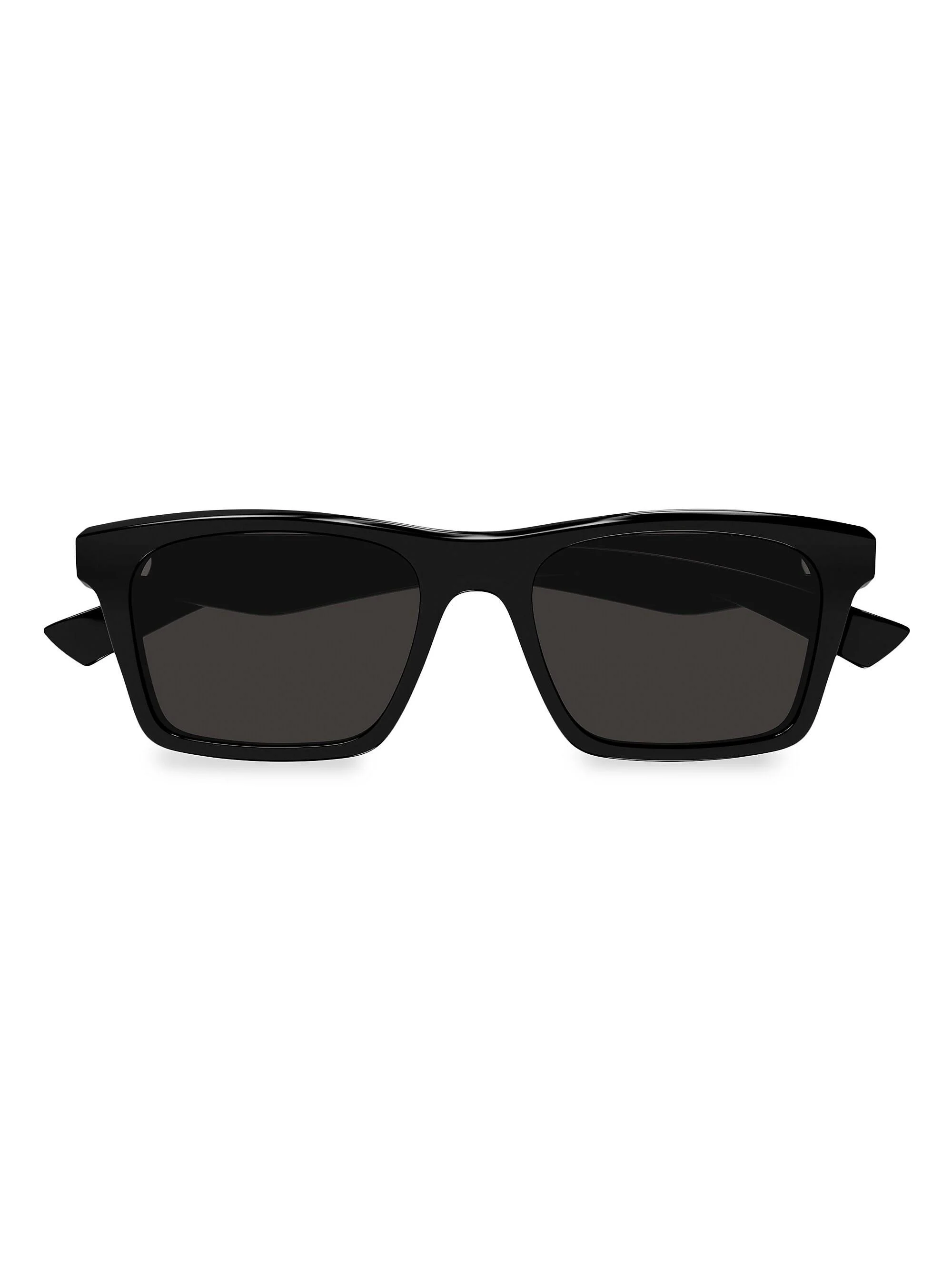 Men's AM0472S 53MM Square Sunglasses - Dark Grey Black - 1