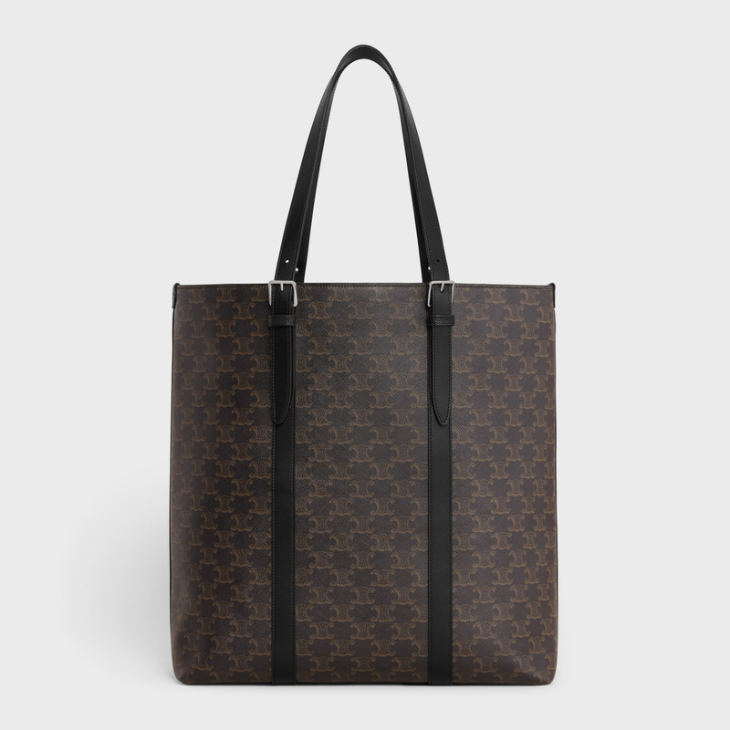 CABAS WITH BUCKLE in TRIOMPHE CANVAS AND CALFSKIN 4