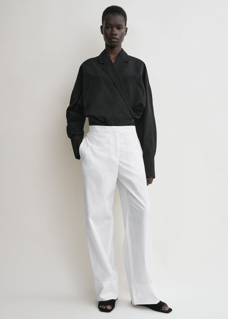Totême Wrap blouse black outlook