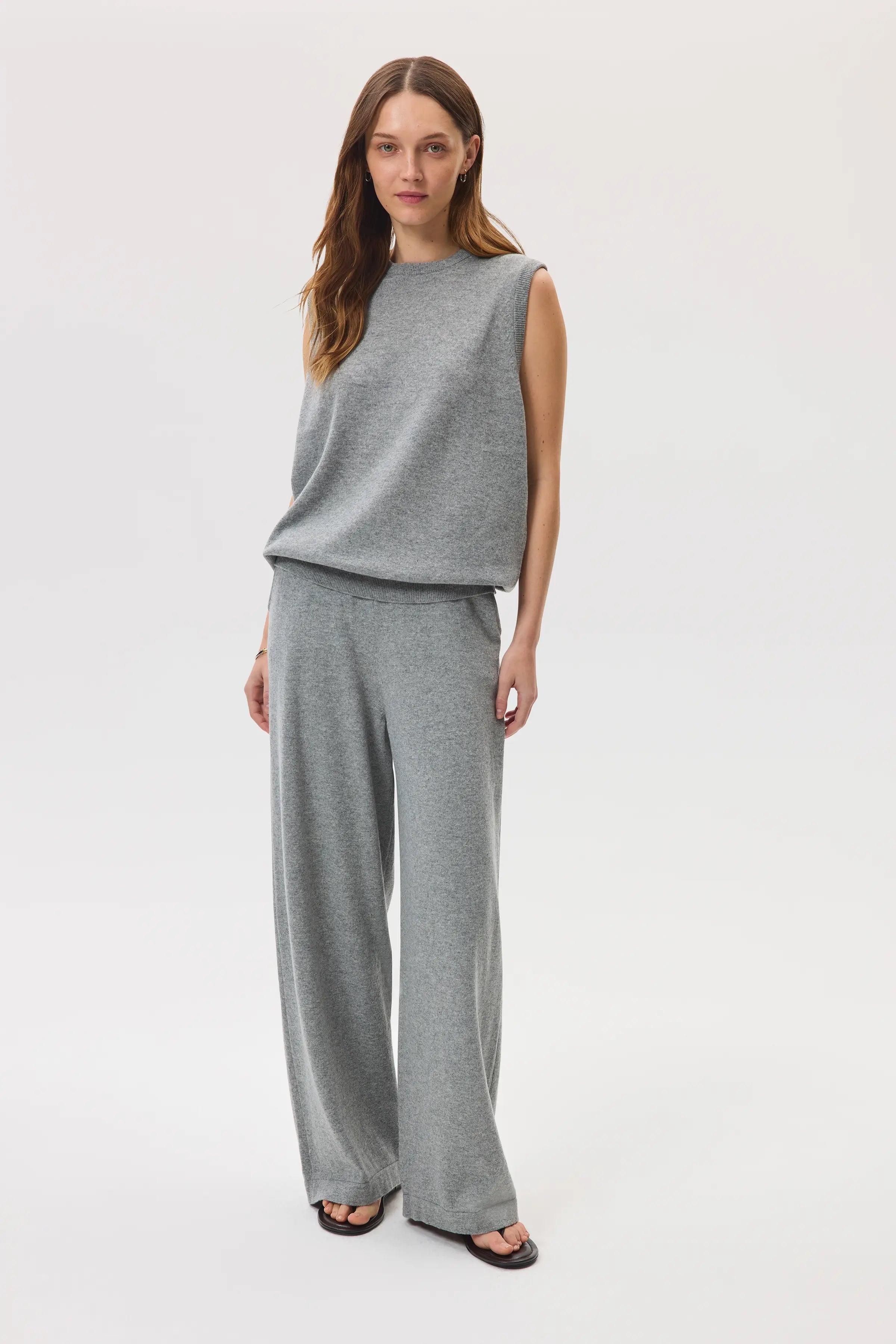 Grey Cashmere Tank - 5