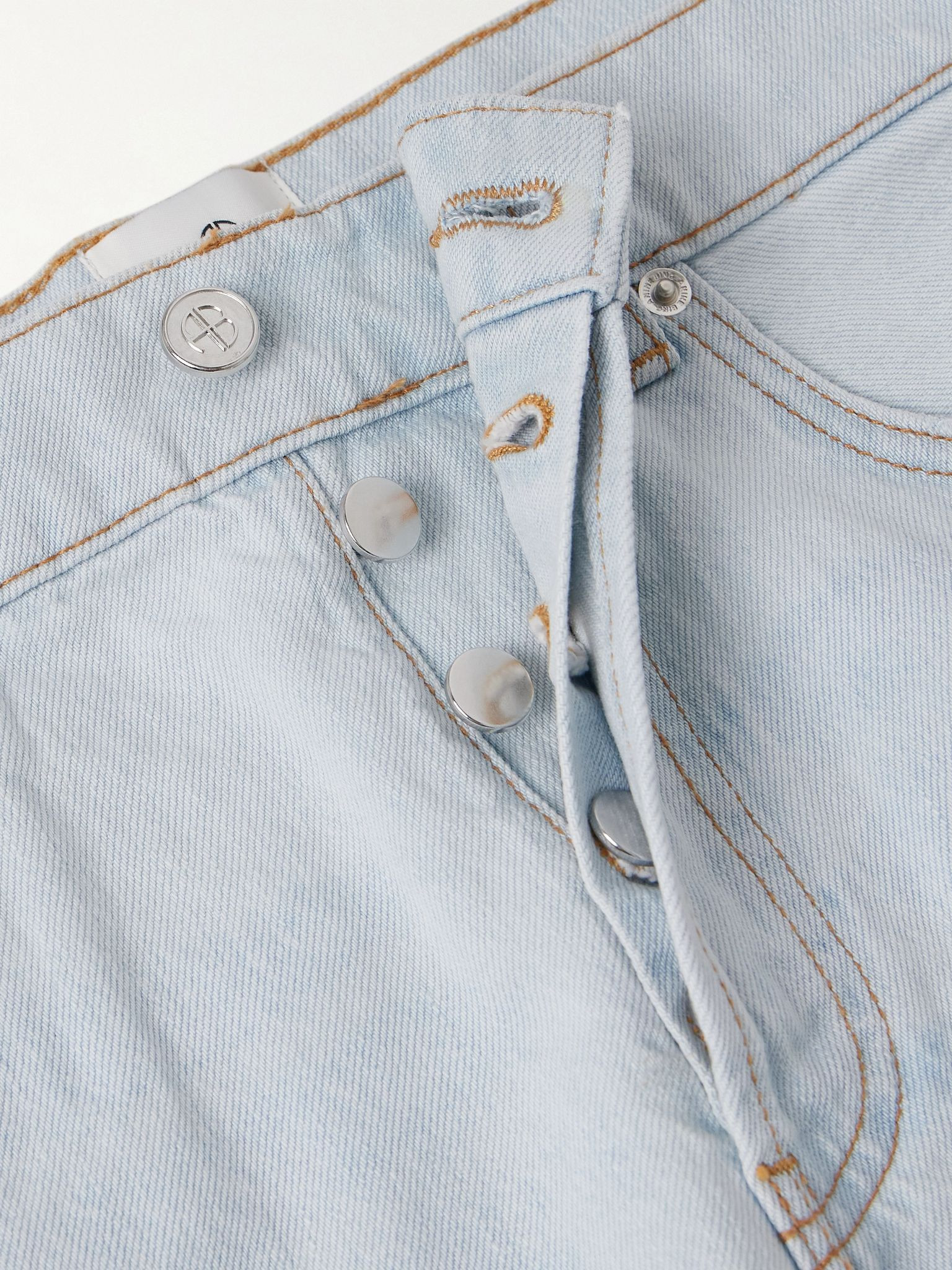 Dalton organic denim shorts Light denim - 5