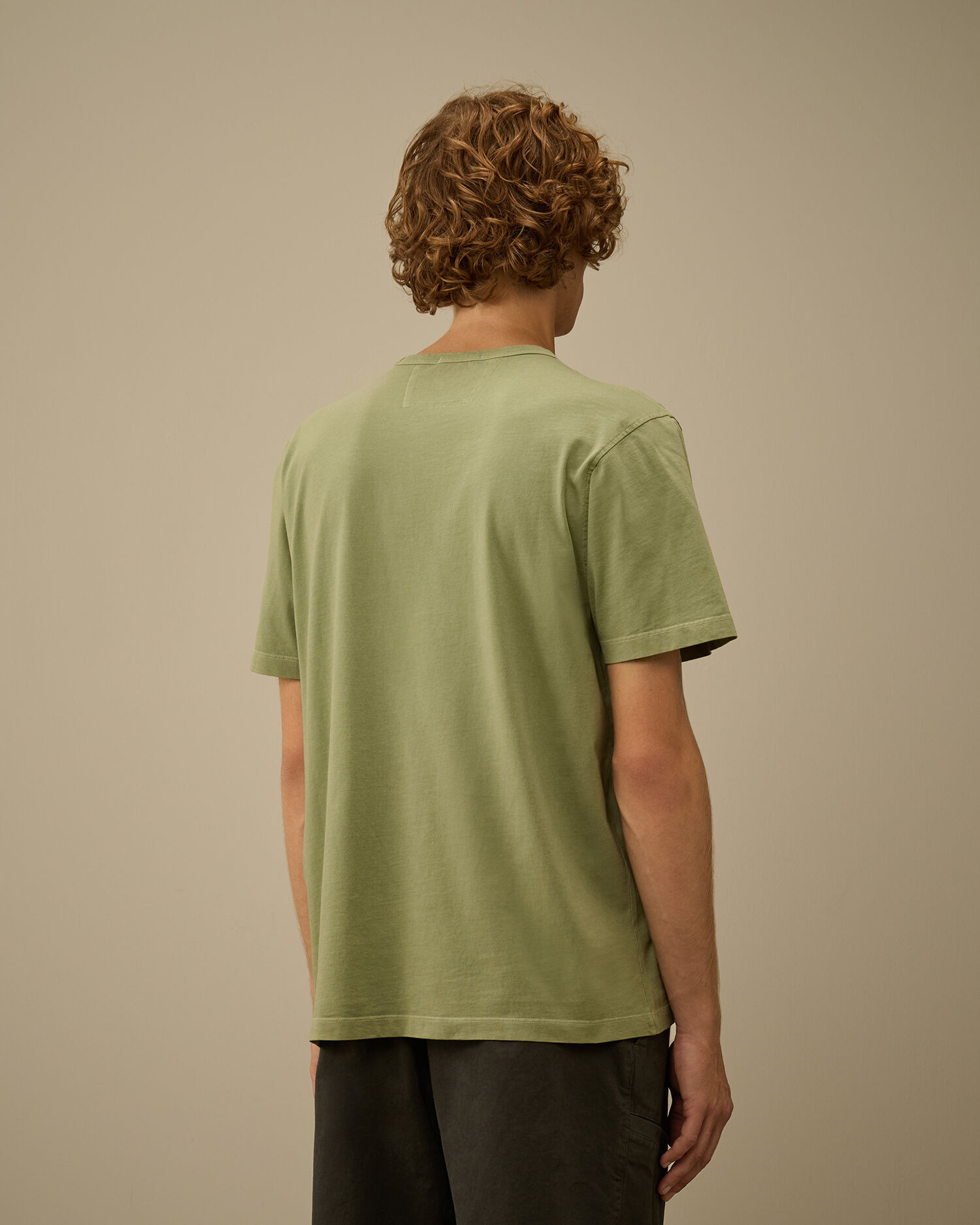 24/1 Jersey Short Sleeve Resist Dyed Logo T-Shirt - 4