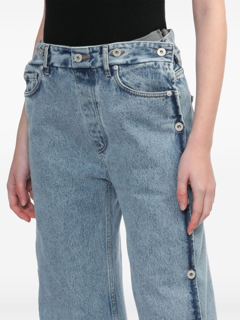 collapsable waist jeans - 5