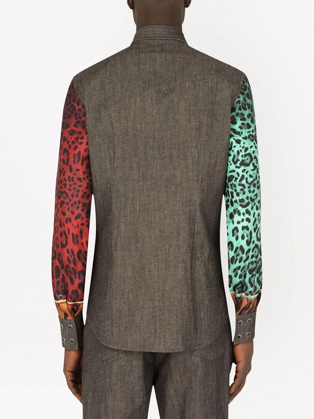 animal-print long-sleeve shirt - 4