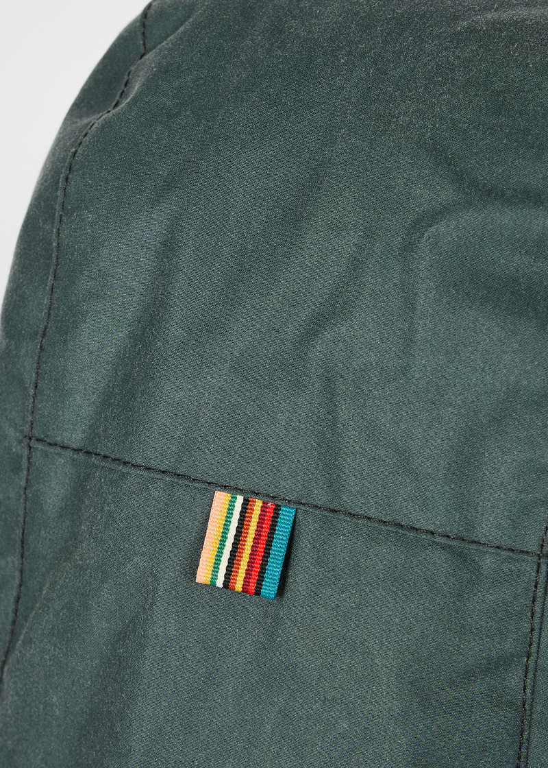 Paul Smith loves Barbour - Dark Slate Waxed Hood 3