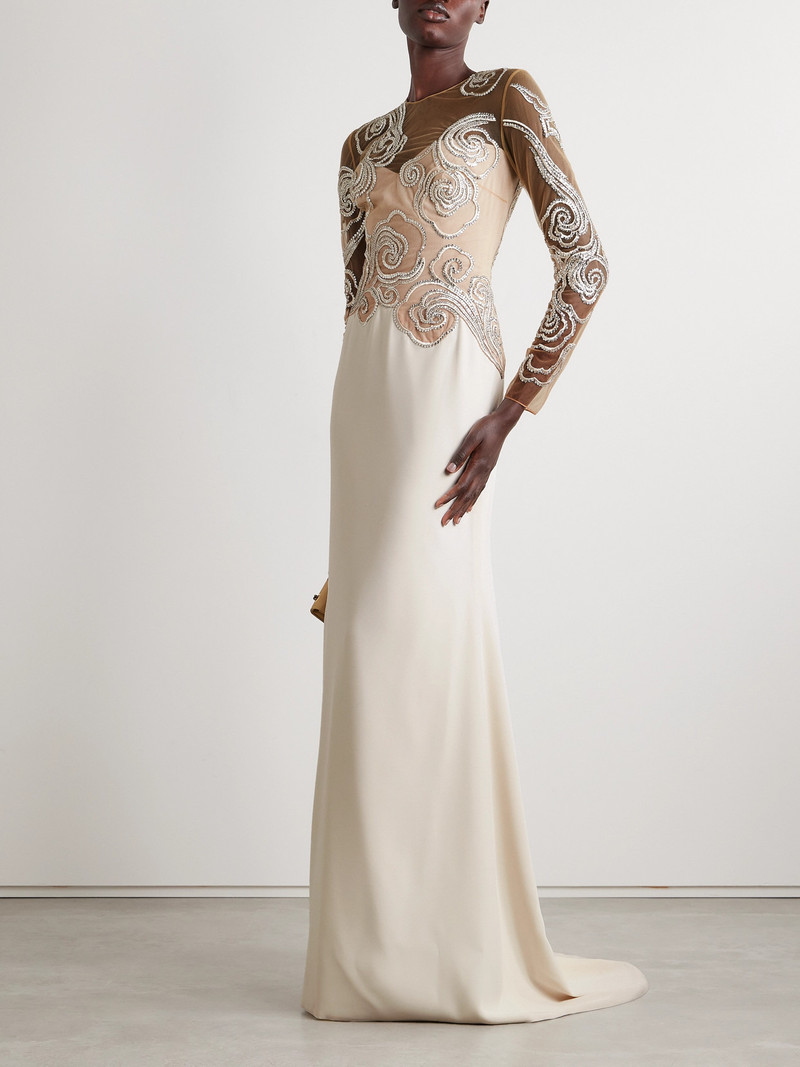 GEORGES HOBEIKA Crystal-embellished Tulle And Faille Gown outlook