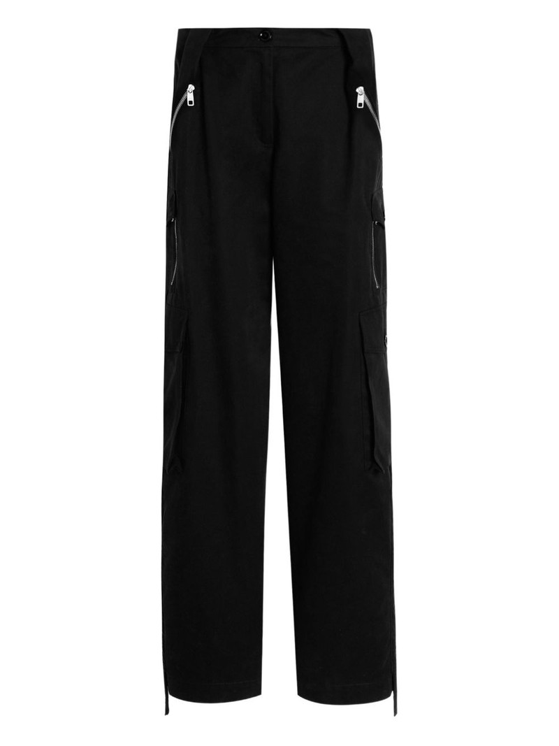 zip-pocket cargo trousers 1