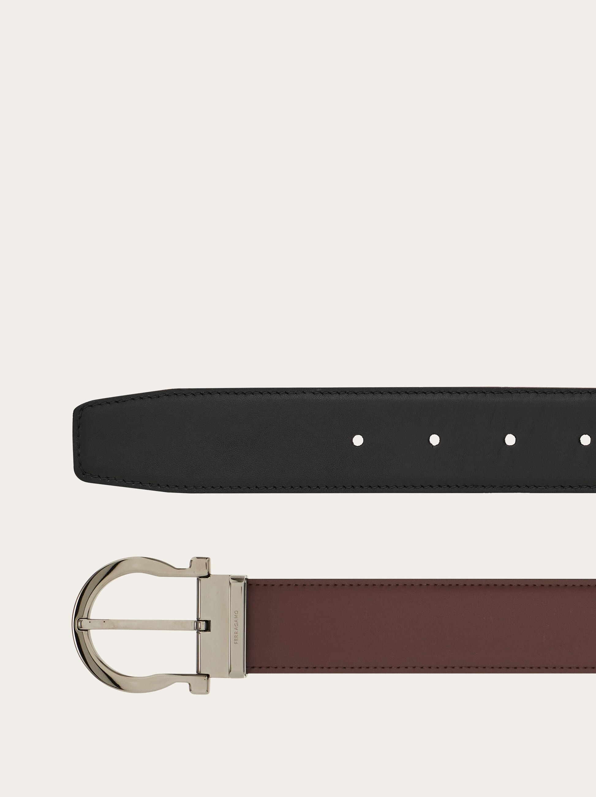 Reversible and adjustable Gancini belt - 2
