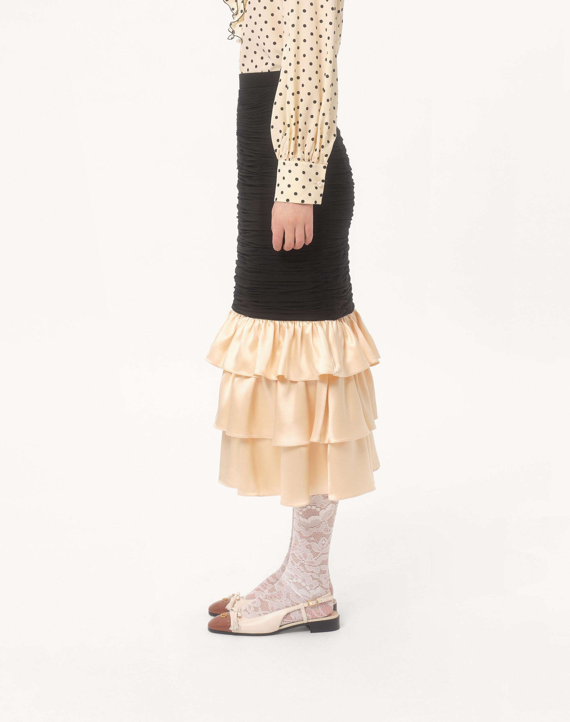 MIDI SKIRT IN LIGHT GEORGETTE - 4
