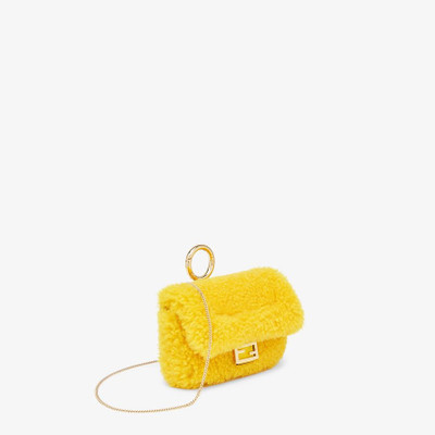 FENDI Yellow sheepskin charm outlook