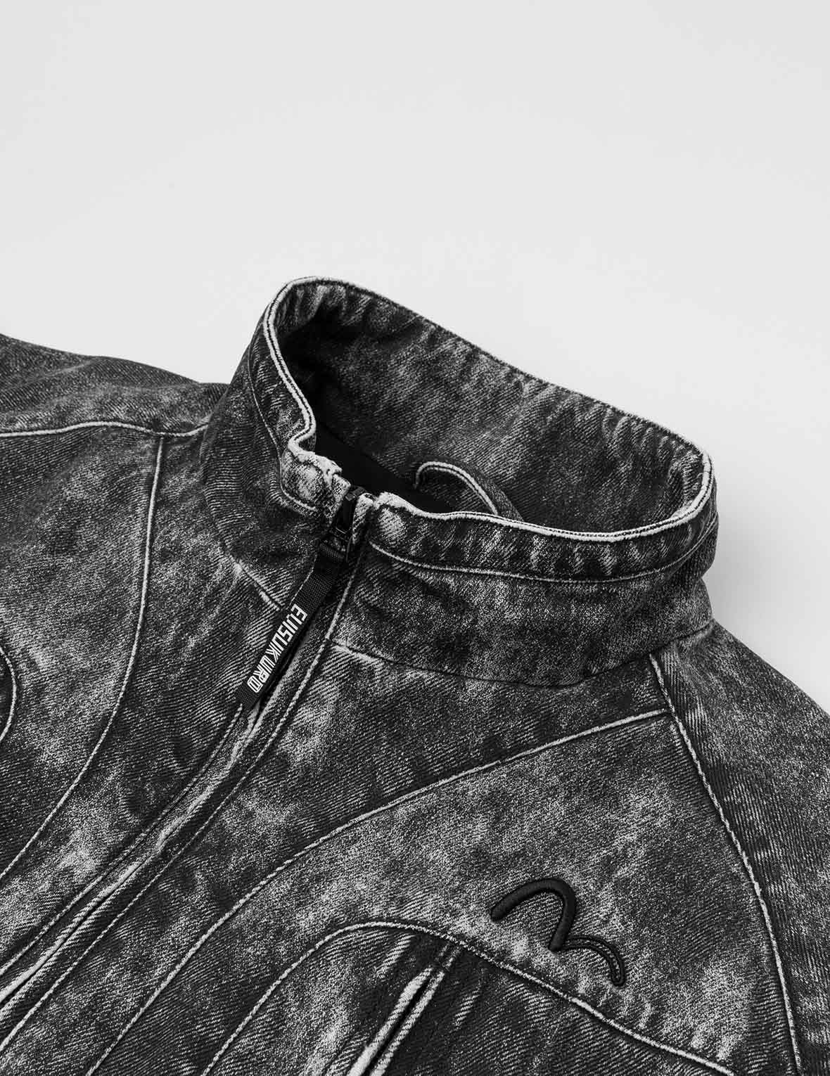 Hand Painted Allover Print Regular Fit Jacket - 6