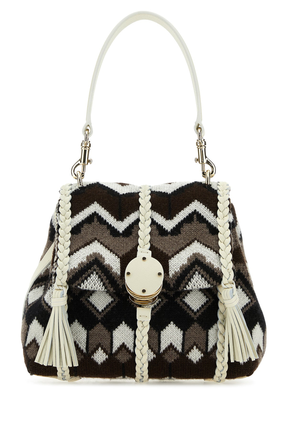 Embroidered wool small Penelope handbag - 1