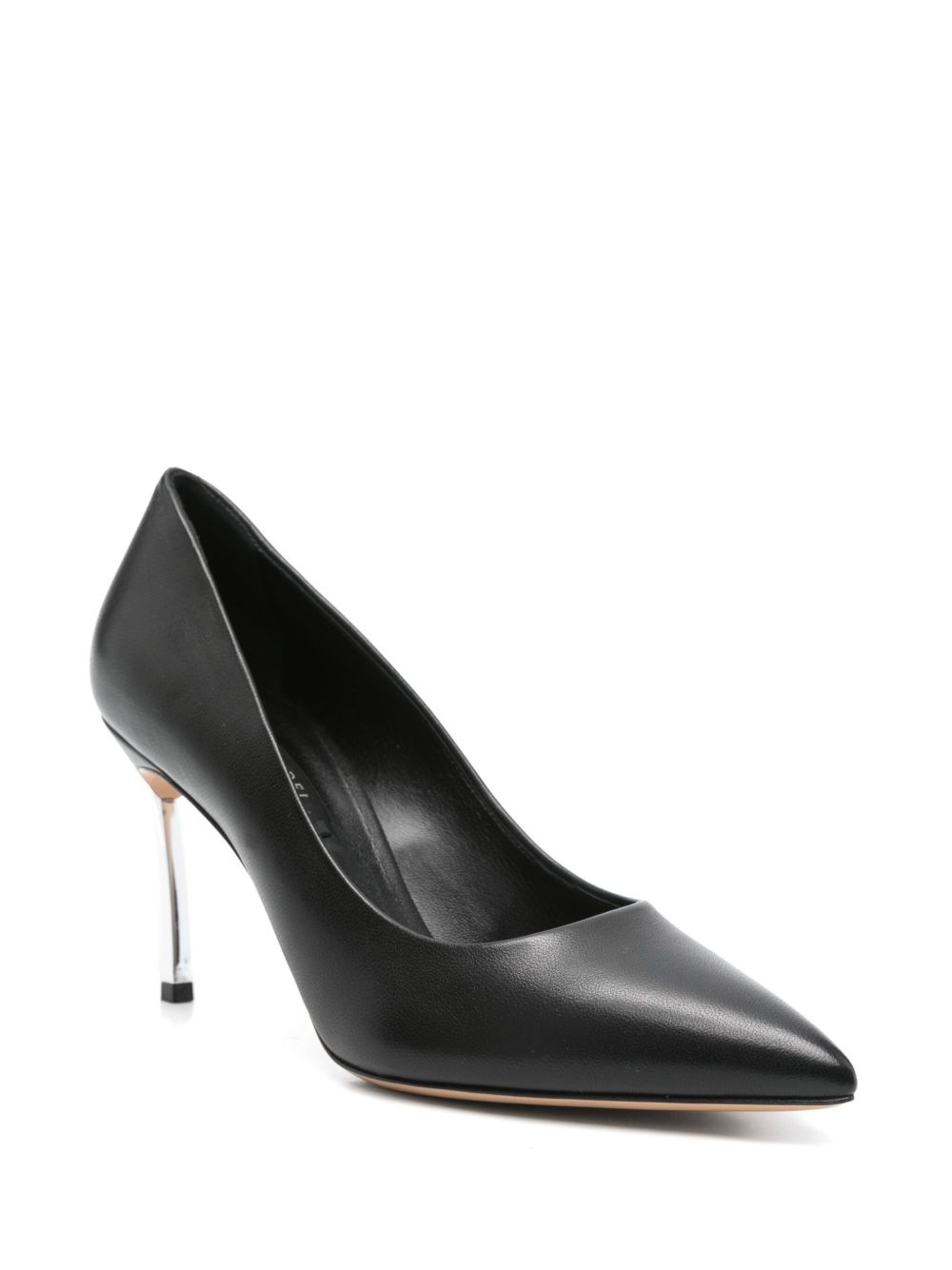 80mm leather pumps - 2