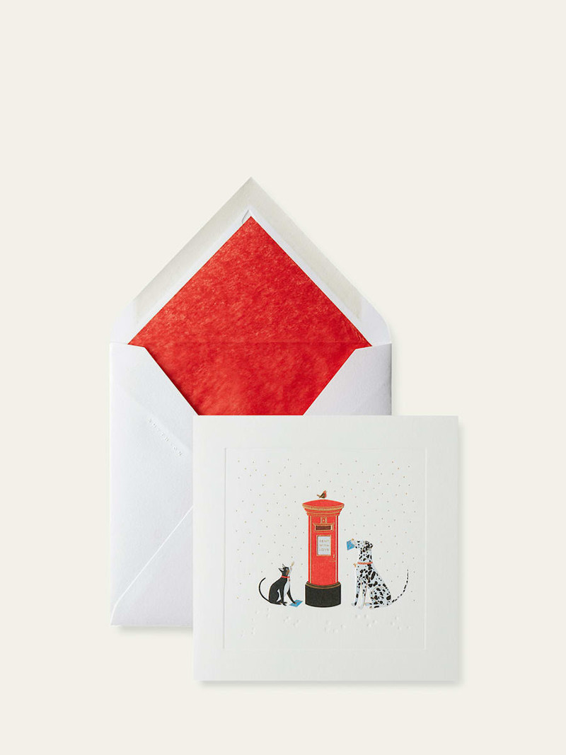 Smythson Postal Pet Cards, Set of 10 outlook
