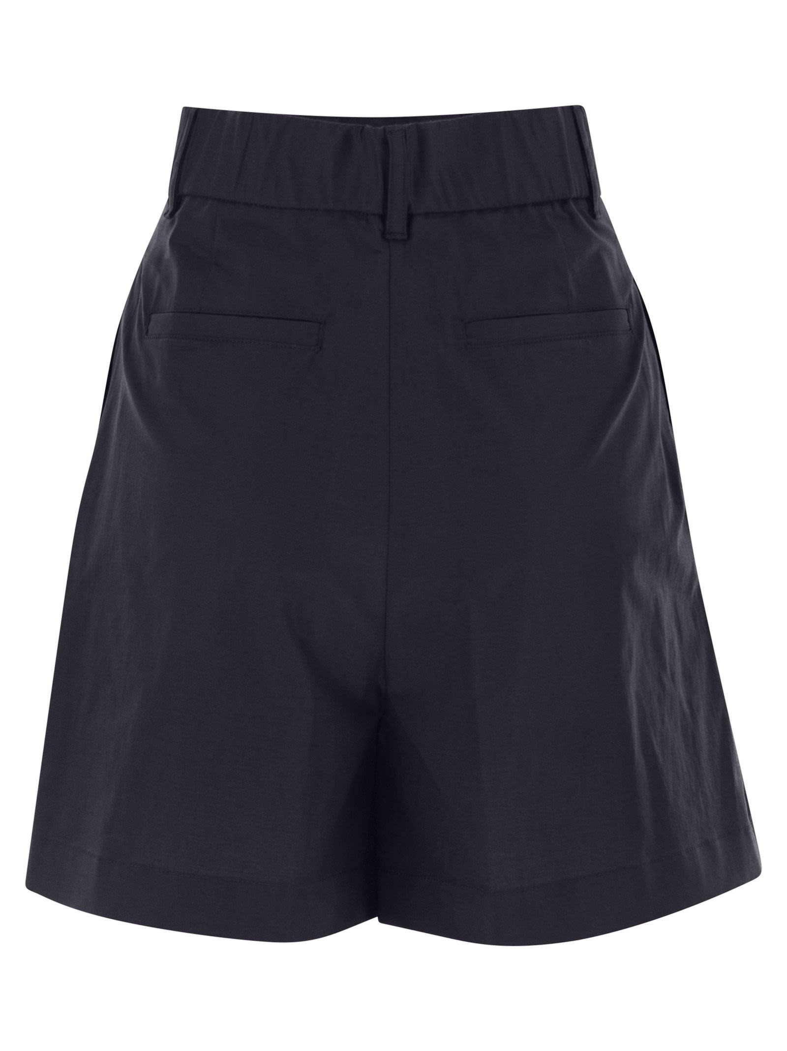 Herno Women Stretch Cotton Bermuda Shorts - 2