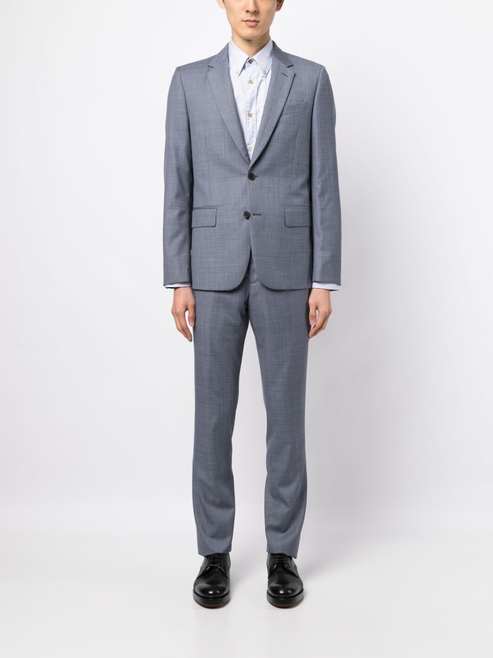 single-breasted wool suit - 2