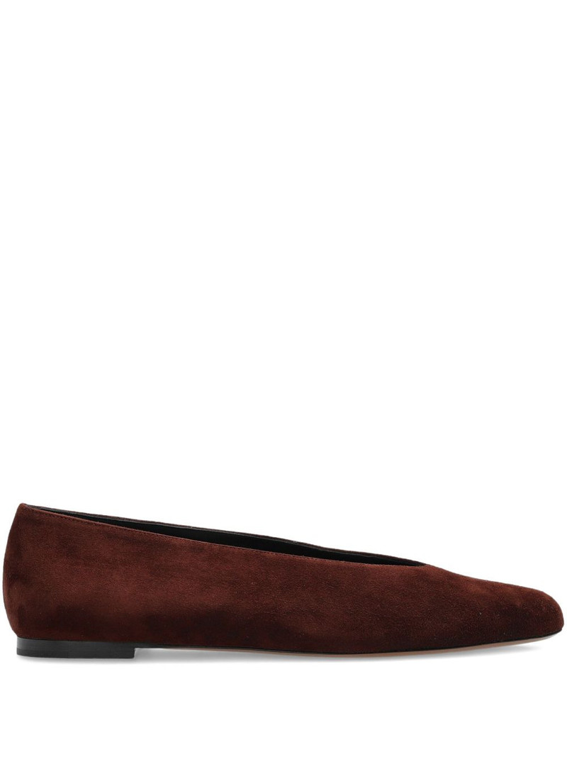suede pointed-toe flats 1