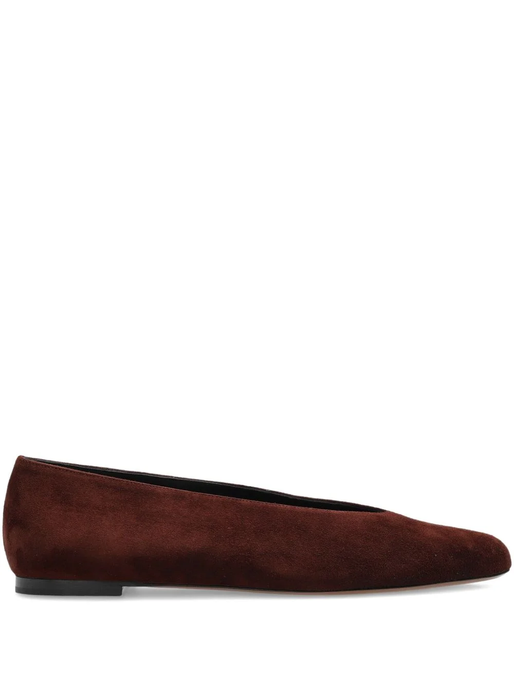 suede pointed-toe flats - 1