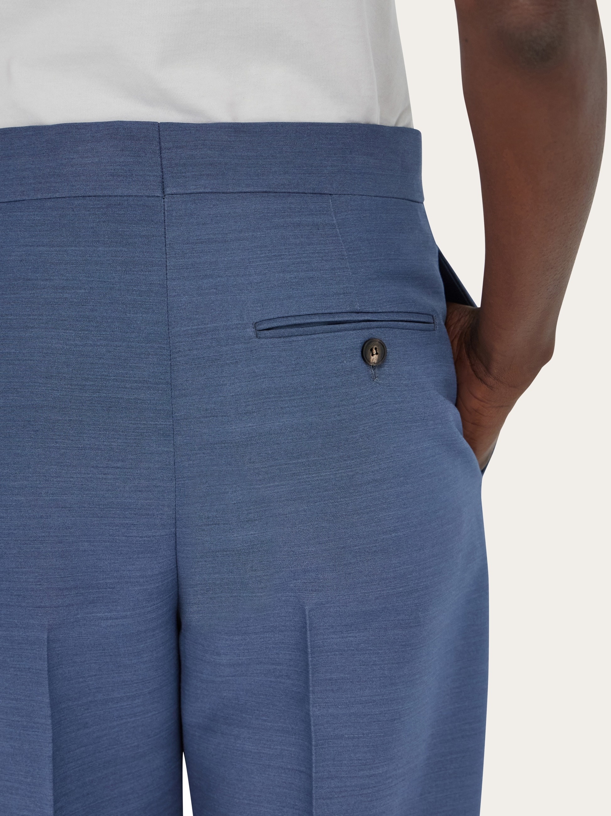 Wool faille trouser - 5