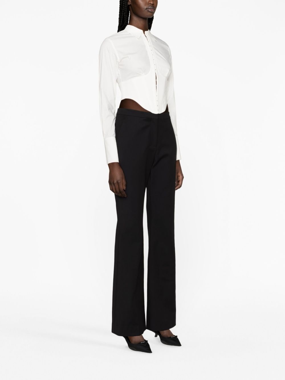 flared tailored trousers - 3