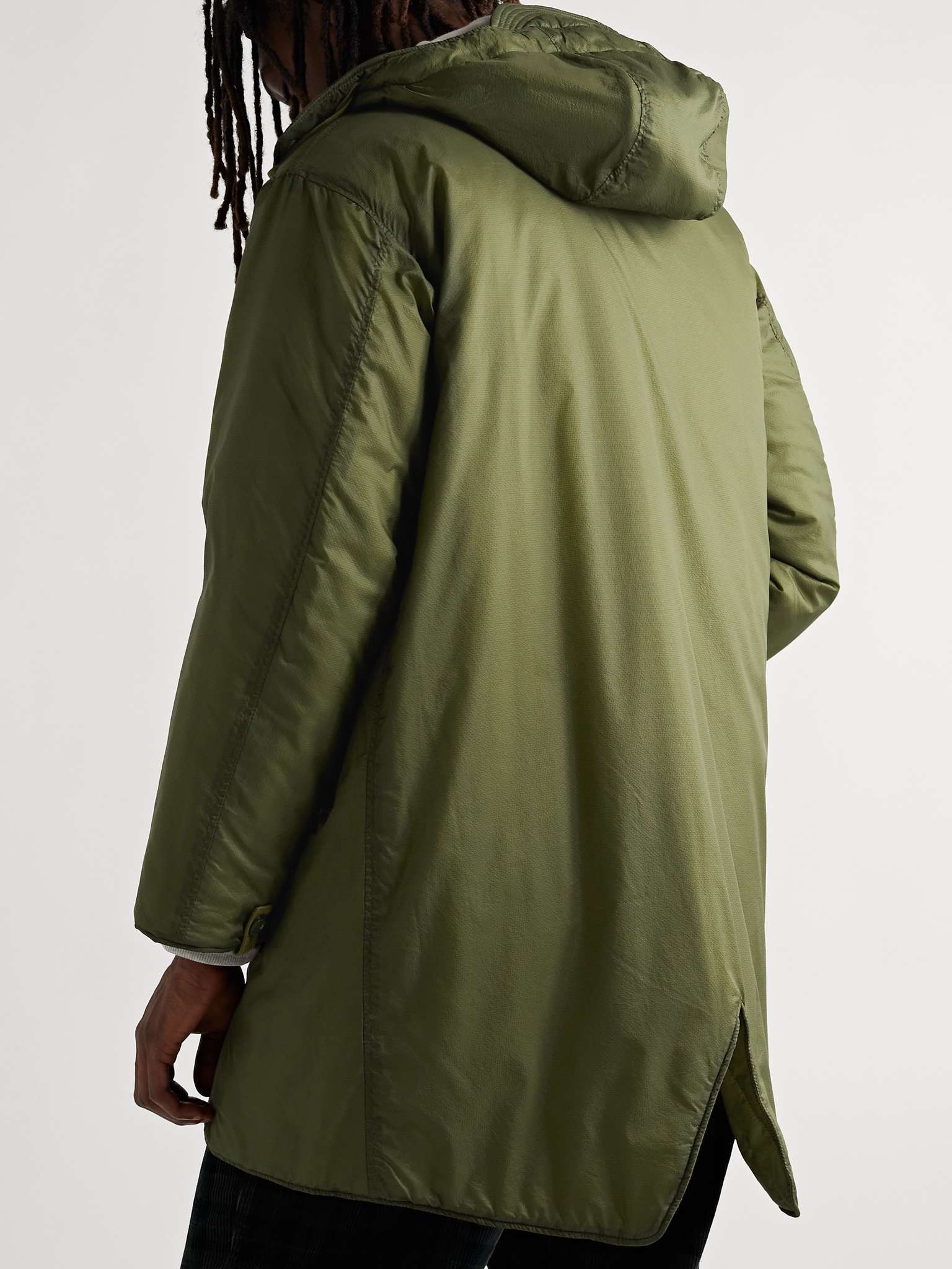 Reversible Padded Nylon-Ripstop Hooded Parka - 4