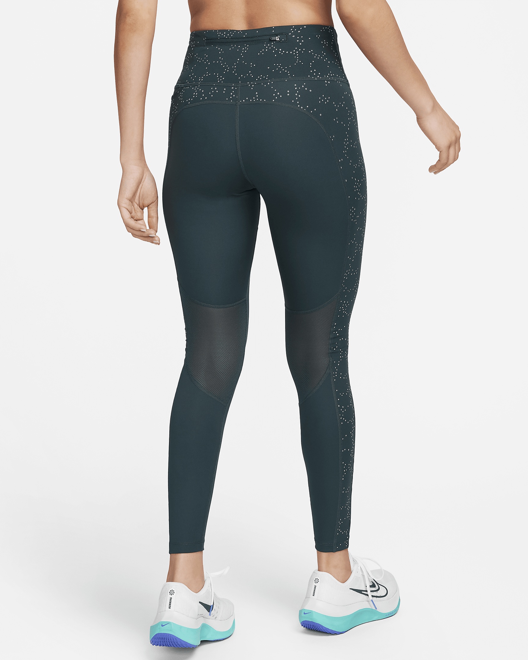 Nike Fast Women's Mid-Rise 7/8 Printed Leggings with Pockets - 2