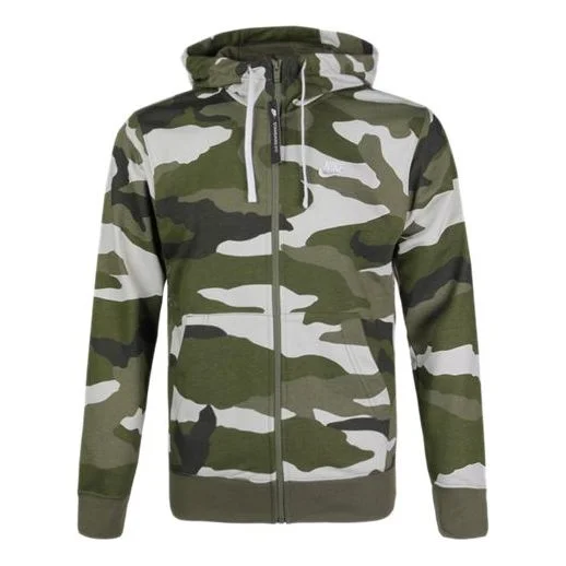 Nike Camouflage Street Style Long Sleeves Hoodies Green BV2821-222 - 1