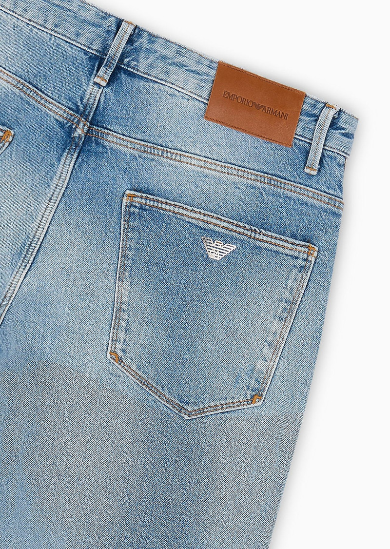 J06 slim-fit, worn-look, stretch-denim jeans 6