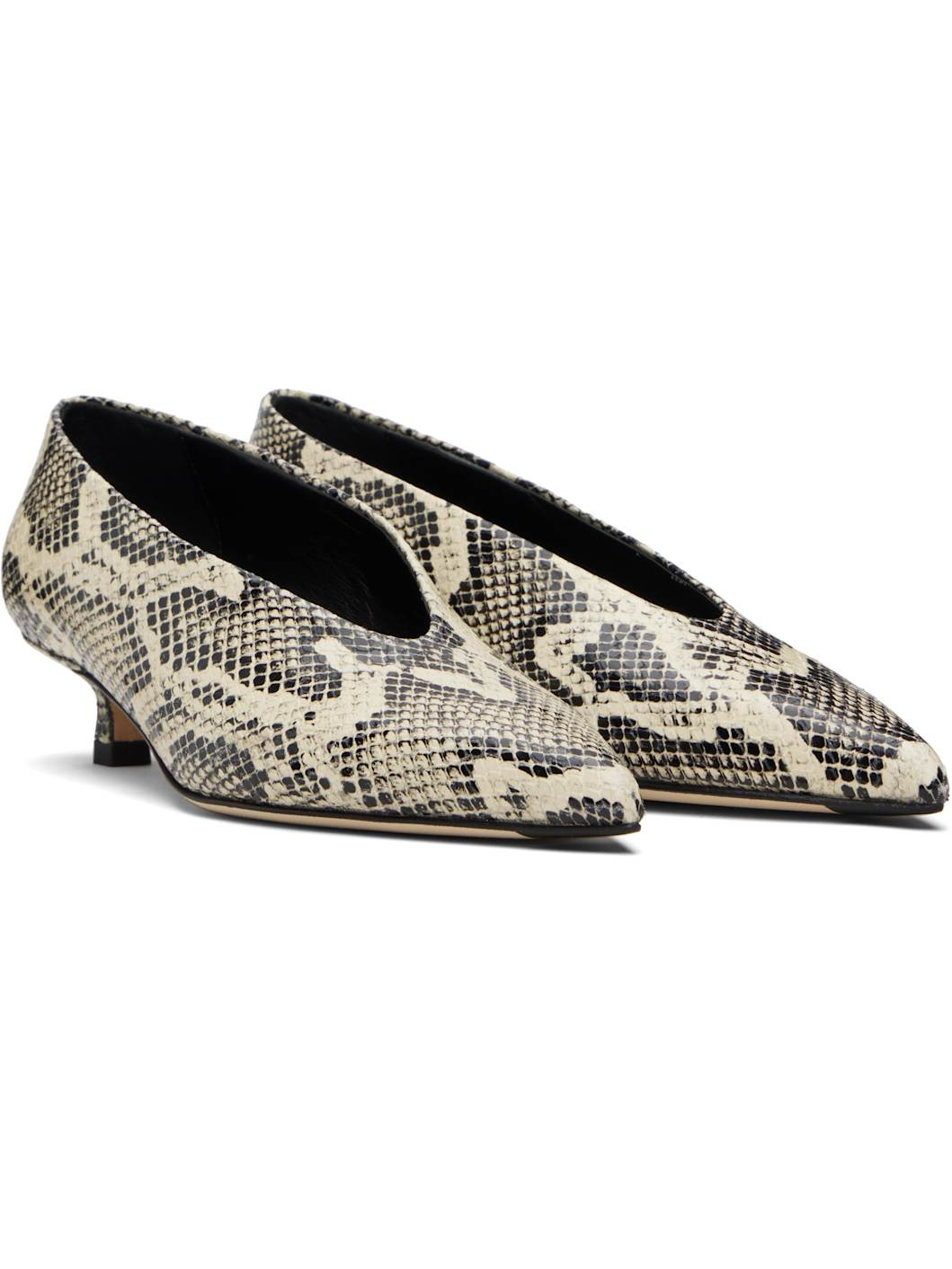 Beige Clara Pointed-Toe Heels - 4