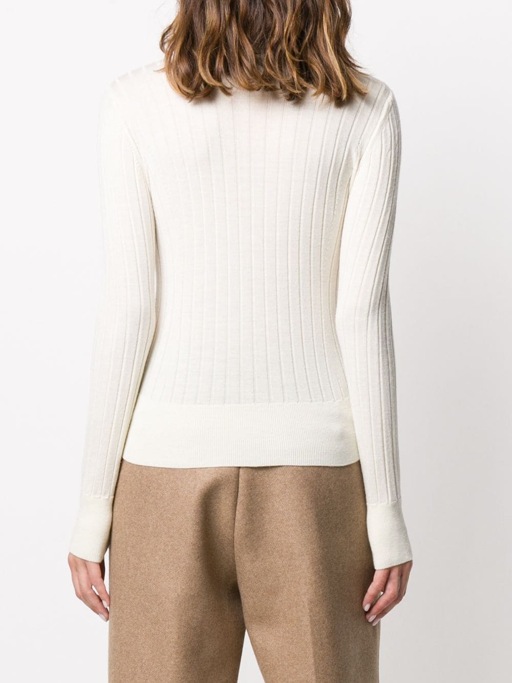 ribbed crewneck jumper - 4