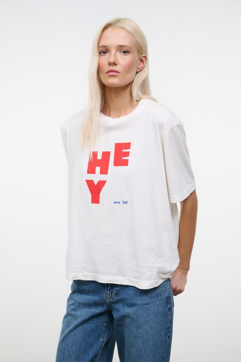 STAUD LIAM RELAXED TEE HEY 5