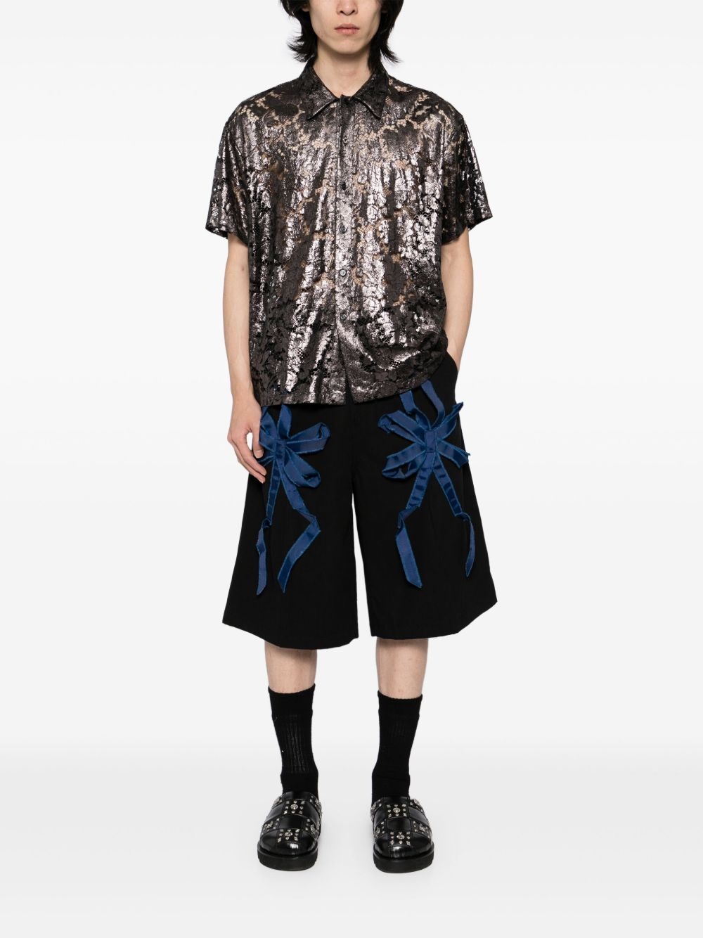 applique shorts - 2