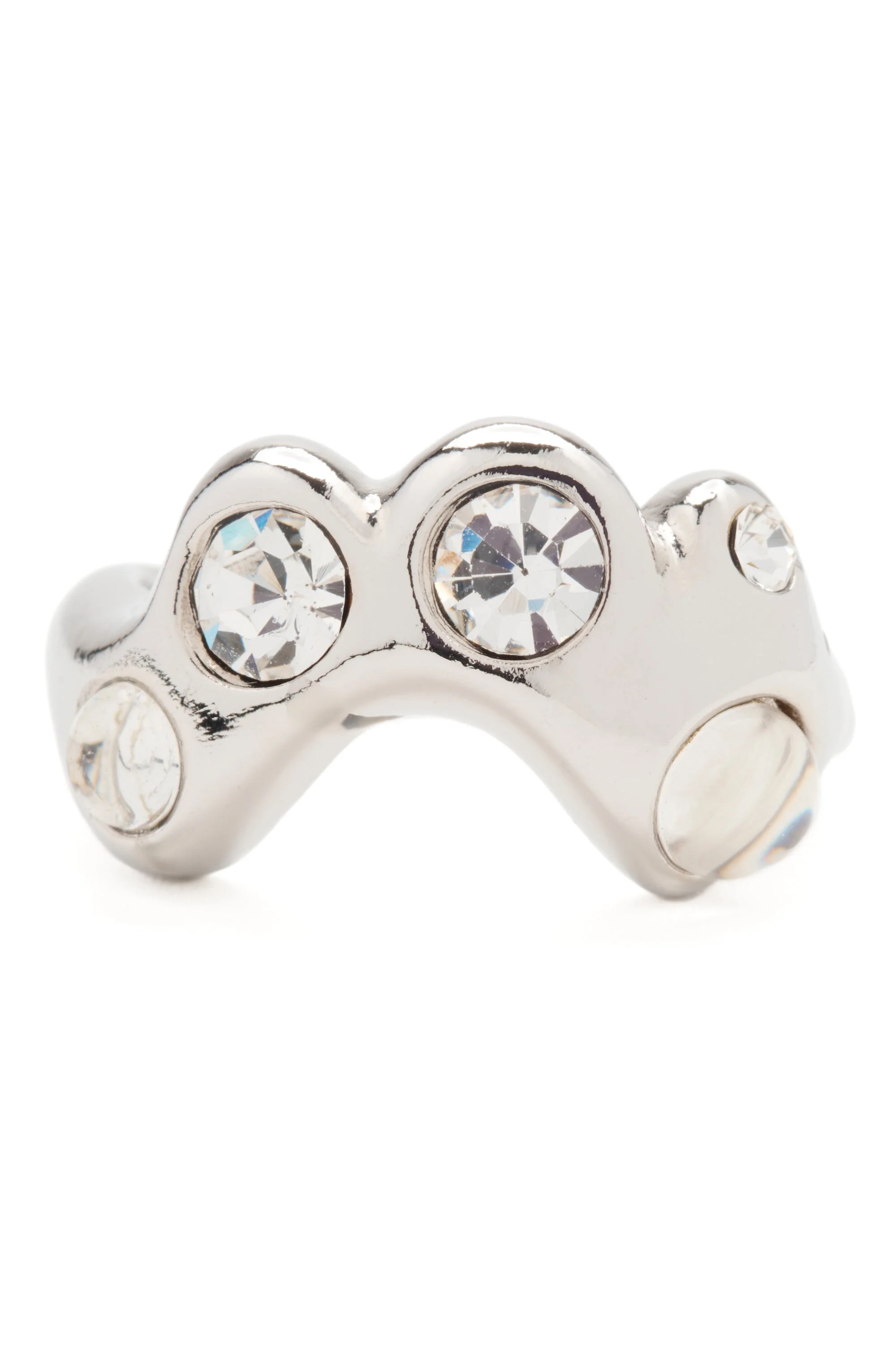 SILVER CLEAR ESME RING - 1