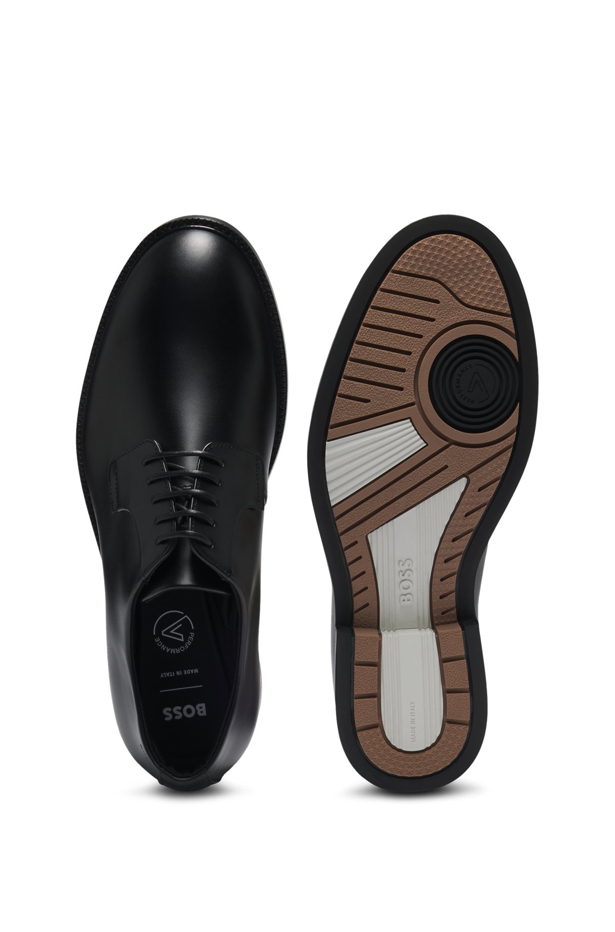 DRESSLETIC LEATHER DERBY SHOES - 4