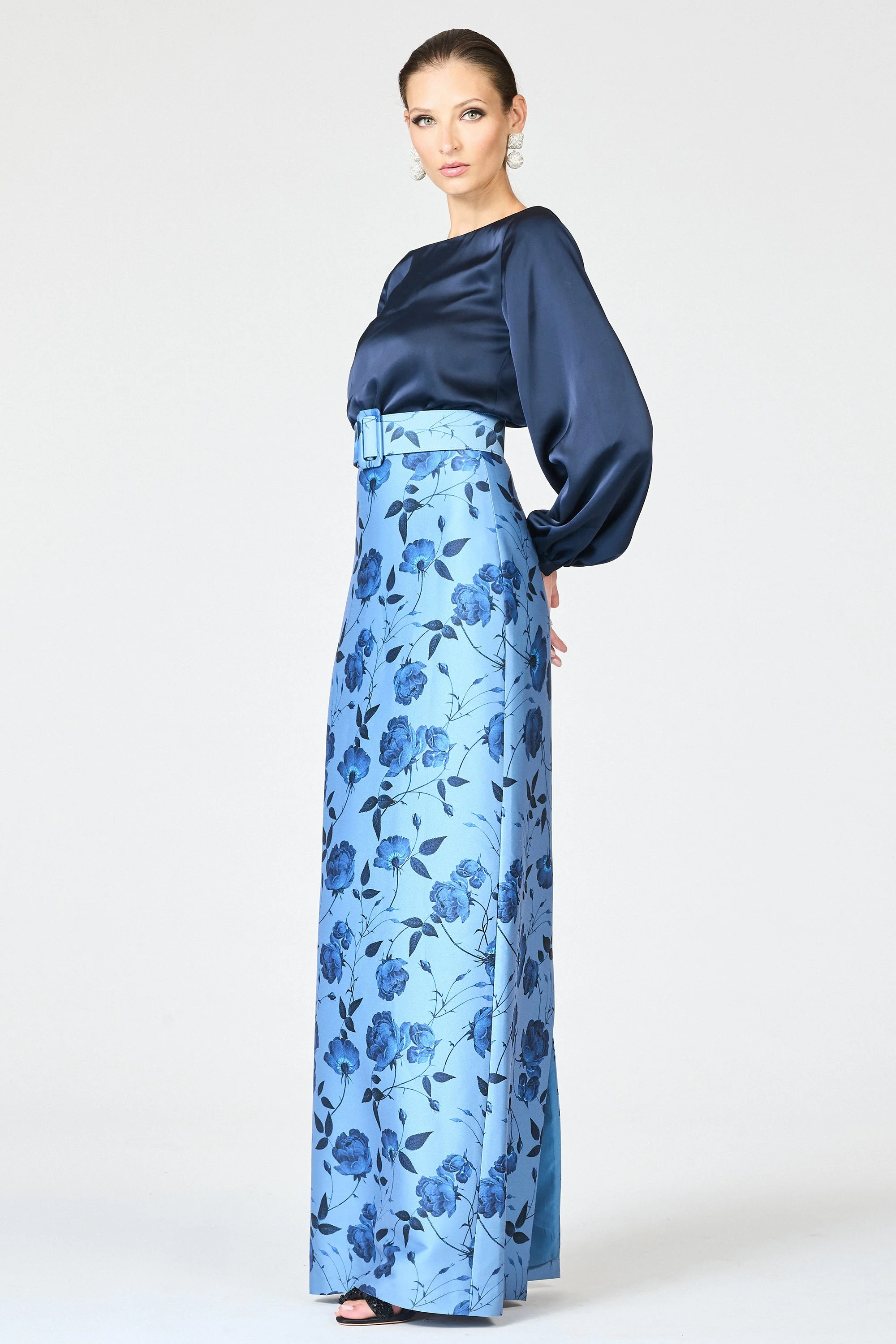 ASTOR GOWN - WILD STEEL ROSES - 1