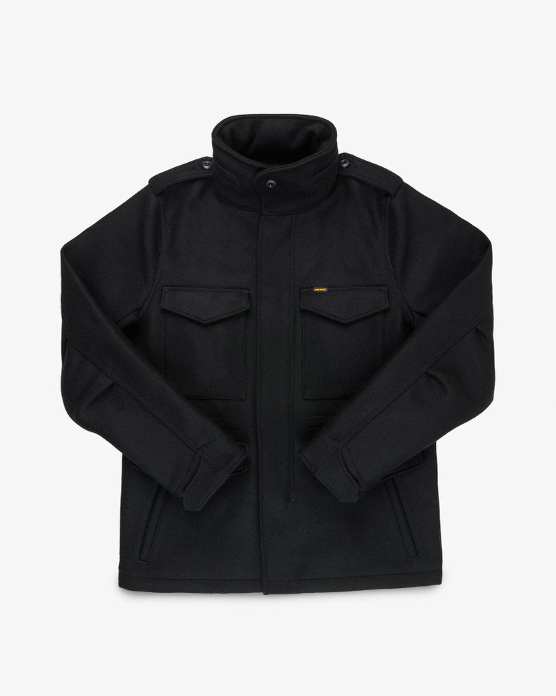 21OZ MELTON WOOL M65 FIELD JACKET - BLACK 1