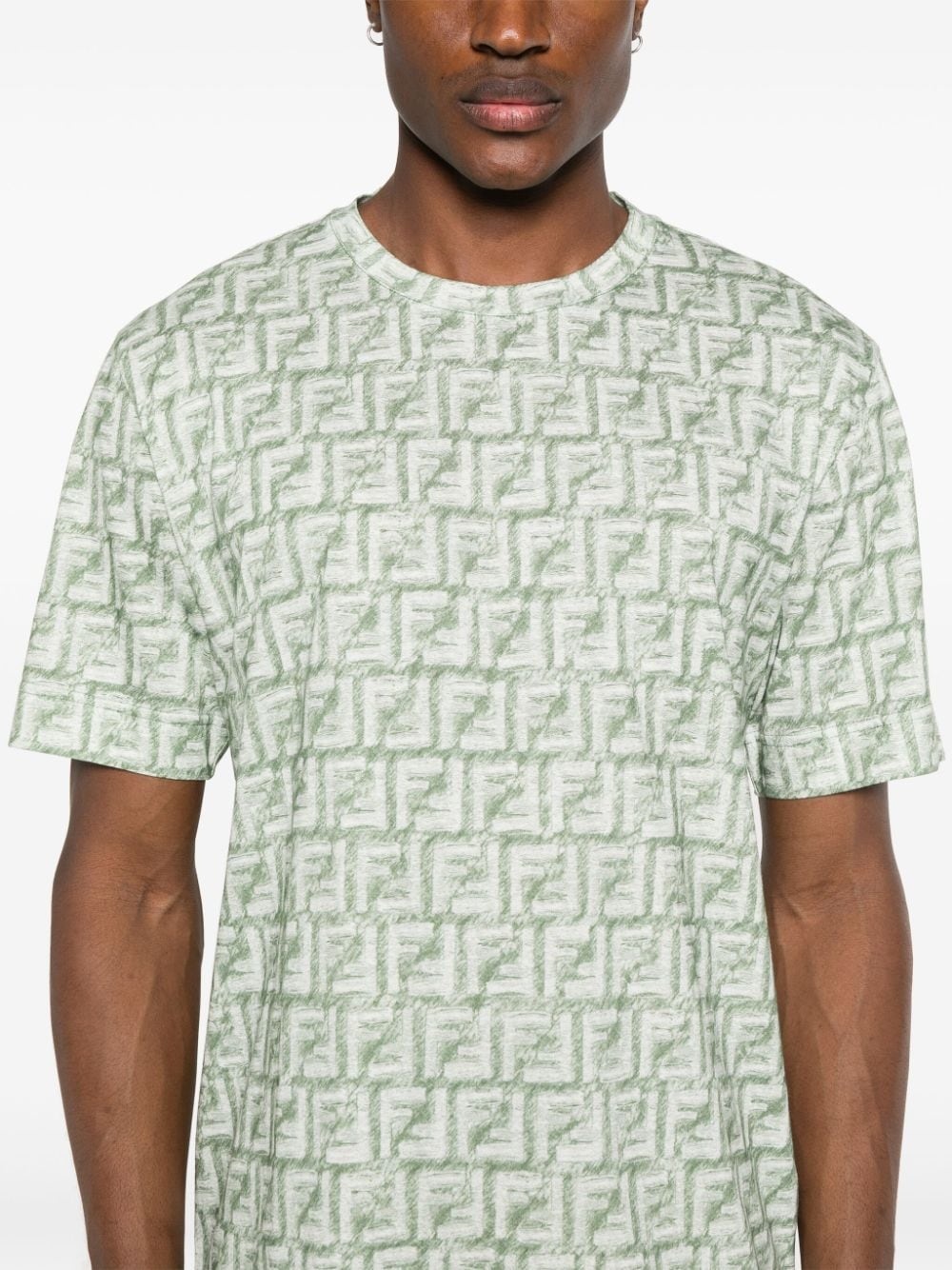 FF motif cotton T-shirt - 5