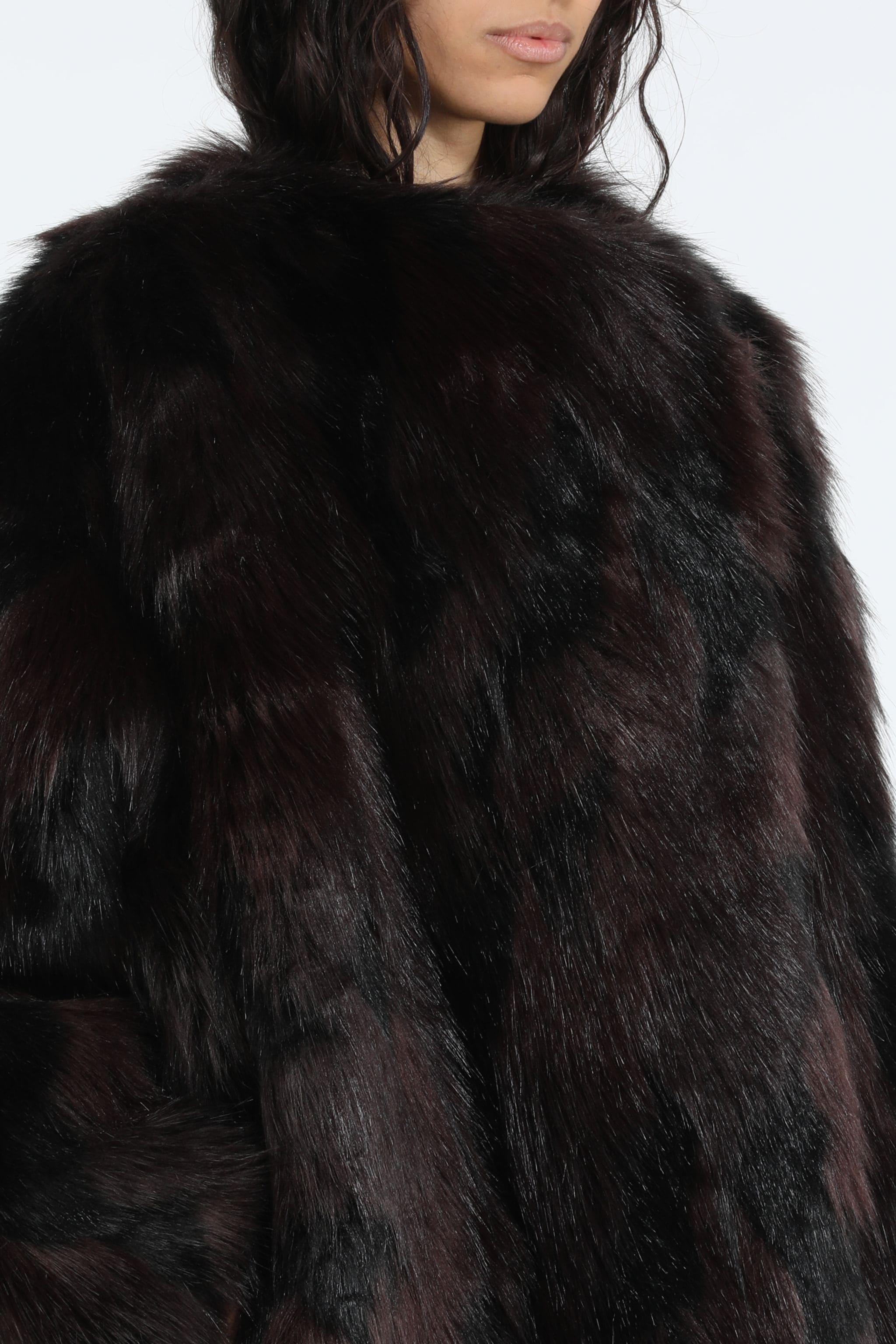 OVERSIZED SYNTHETIC-FUR COAT - 4