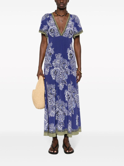 Etro floral-print silk maxi dress outlook