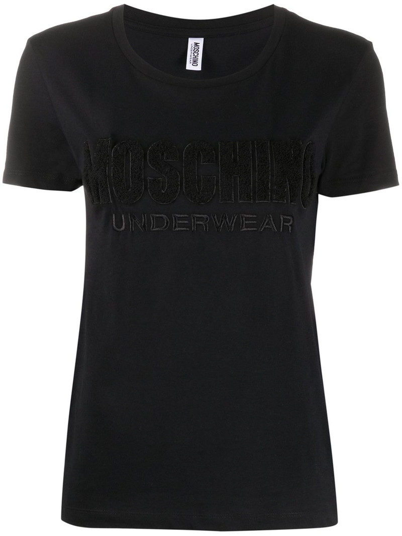 Underwear-logo embroidered T-shirt 1