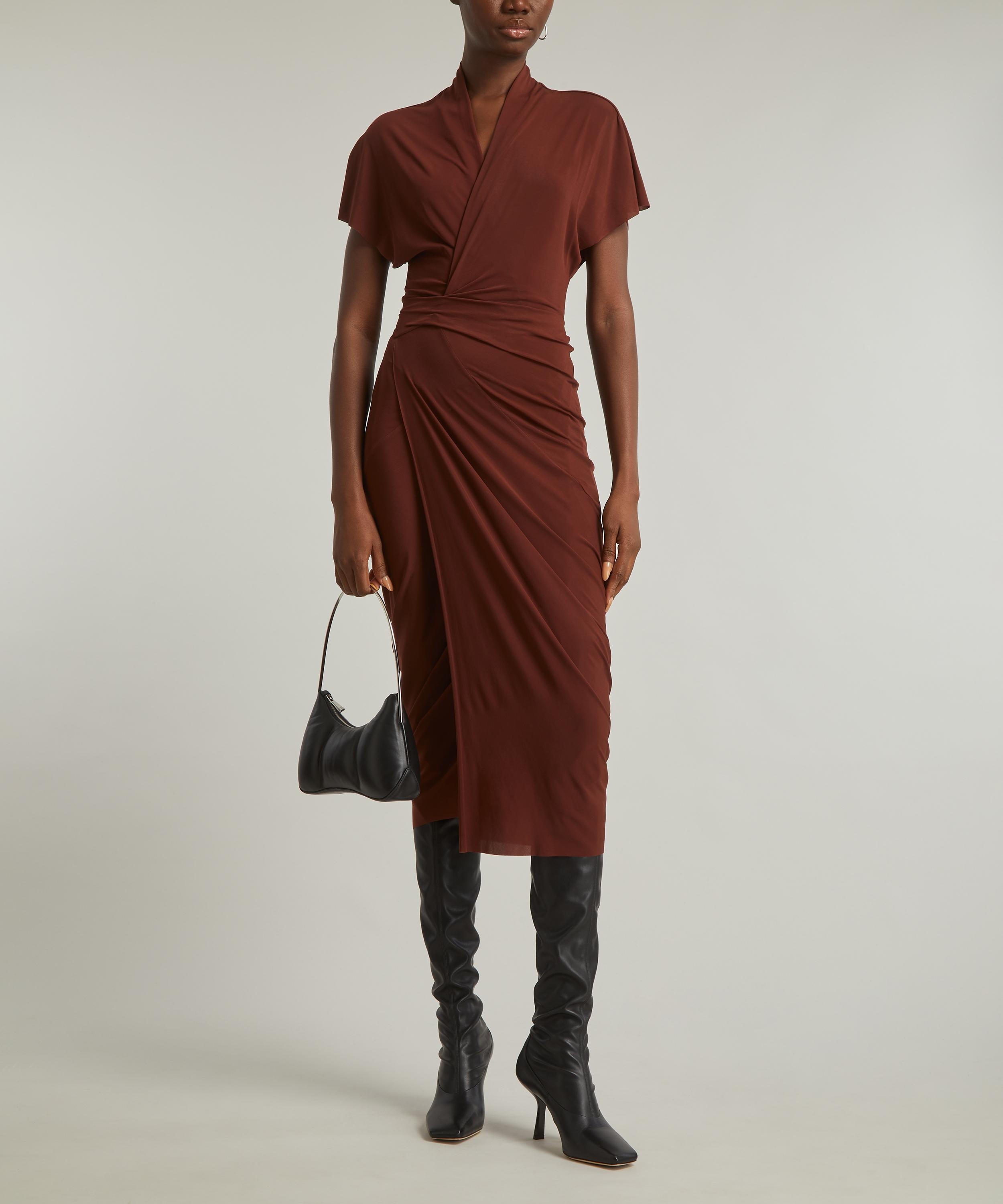 Henna Wrap-Around Stretch Jersey Dress - 2