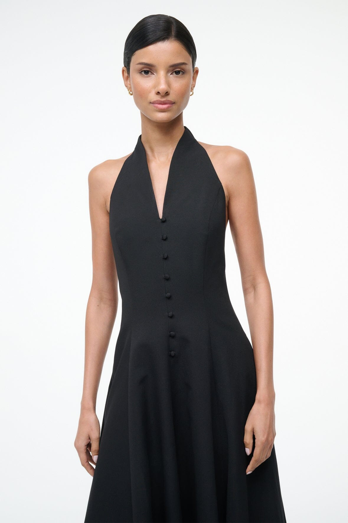 STAUD STELLA DRESS BLACK - 3