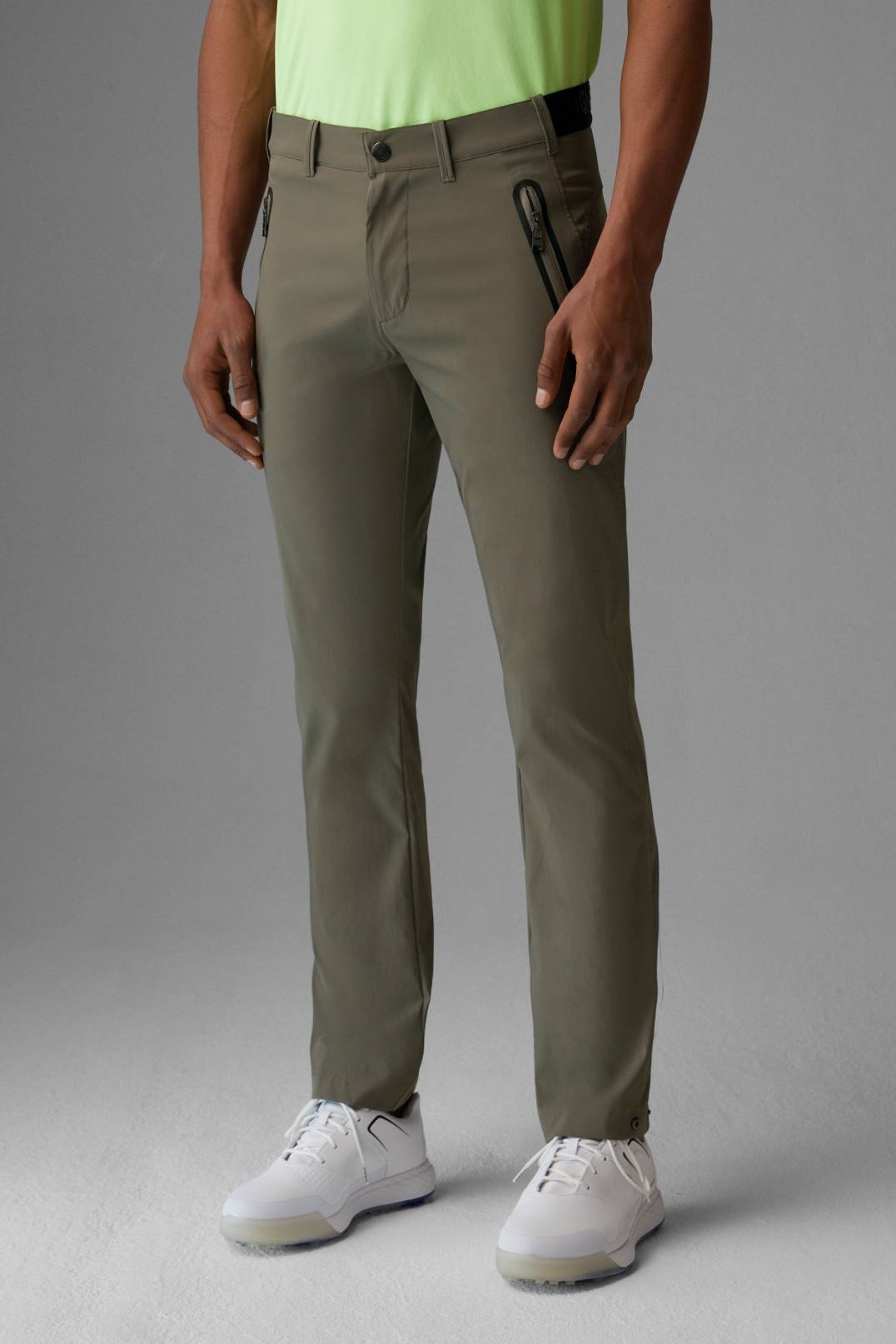 NICOLAS FUNCTIONAL CHINOS IN OLIVE GREEN - 2