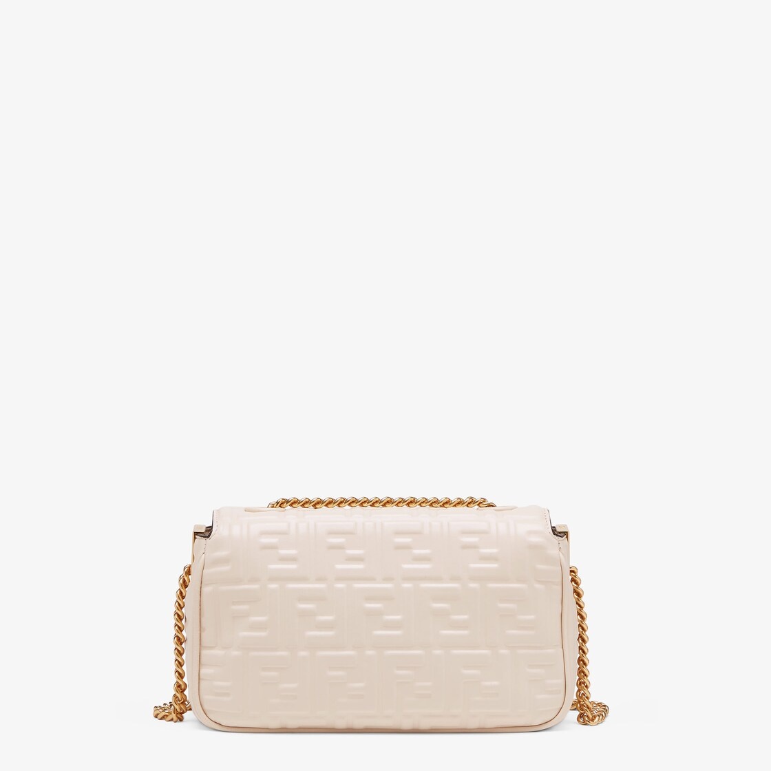 Iconic medium Baguette bag with chain, made of soft nappa leather in camellia-color, with a three-di - 3